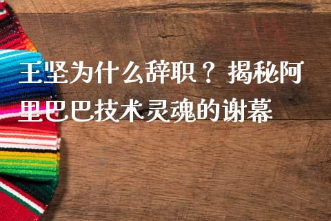 王坚为什么辞职？ 揭秘阿里巴巴技术灵魂的谢幕_https://m.lcjysmgs.com_基金管理_第1张