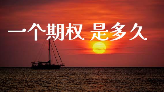 一个期权 是多久_https://m.lcjysmgs.com_股权投资_第1张
