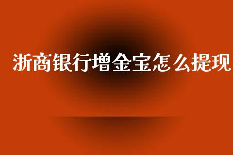 浙商银行增金宝怎么提现_https://m.lcjysmgs.com_金融服务_第1张