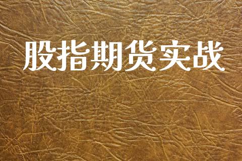 股指期货实战_https://m.lcjysmgs.com_股权投资_第1张