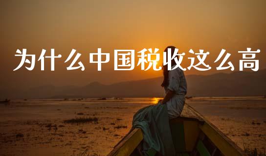 为什么中国税收这么高_https://m.lcjysmgs.com_基金管理_第1张