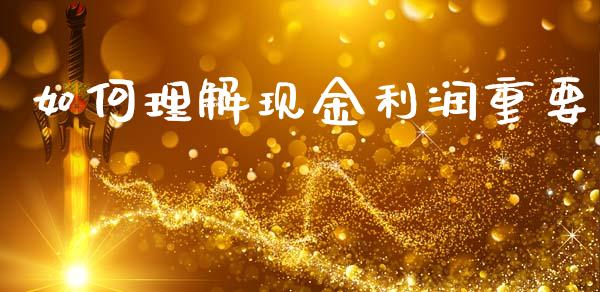 如何理解现金利润重要_https://m.lcjysmgs.com_股权投资_第1张
