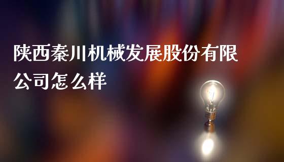 陕西秦川机械发展股份有限公司怎么样_https://m.lcjysmgs.com_金融服务_第1张