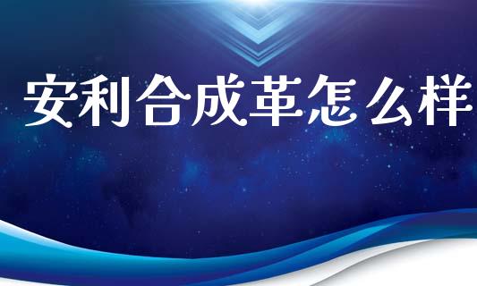 安利合成革怎么样_https://m.lcjysmgs.com_金融服务_第1张