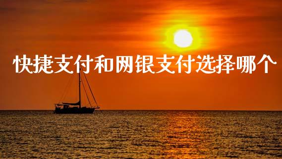 快捷支付和网银支付选择哪个_https://m.lcjysmgs.com_股票交易_第1张