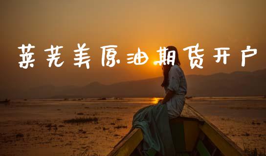 莱芜美原油期货开户_https://m.lcjysmgs.com_基金管理_第1张