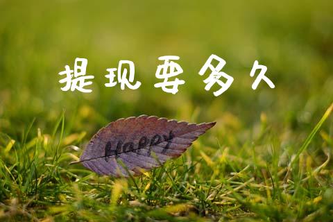 提现要多久_https://m.lcjysmgs.com_股权投资_第1张
