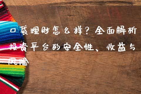 口袋理财怎么样？全面解析投资平台的安全性、收益与风险_https://m.lcjysmgs.com_金融服务_第1张