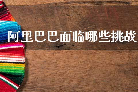 阿里巴巴面临哪些挑战_https://m.lcjysmgs.com_金融服务_第1张
