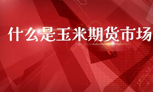 什么是玉米期货市场_https://m.lcjysmgs.com_金融服务_第1张