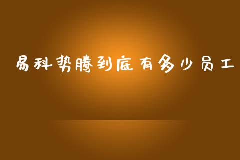 易科势腾到底有多少员工_https://m.lcjysmgs.com_基金管理_第1张