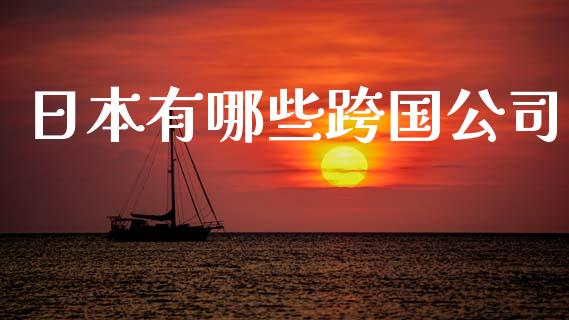 日本有哪些跨国公司_https://m.lcjysmgs.com_金融服务_第1张