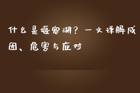 什么是堰塞湖？一文详解成因、危害与应对_https://m.lcjysmgs.com_股权投资_第1张