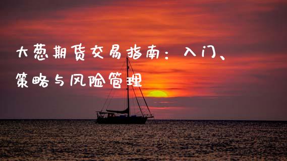大葱期货交易指南：入门、策略与风险管理_https://m.lcjysmgs.com_基金管理_第1张