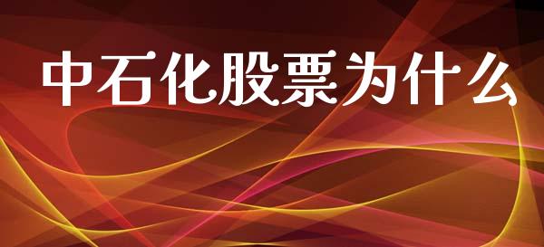 中石化股票为什么_https://m.lcjysmgs.com_股票交易_第1张
