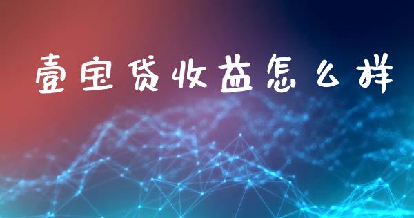 壹宝贷收益怎么样_https://m.lcjysmgs.com_金融服务_第1张