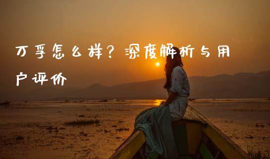 万孚怎么样？深度解析与用户评价_https://m.lcjysmgs.com_股票交易_第1张
